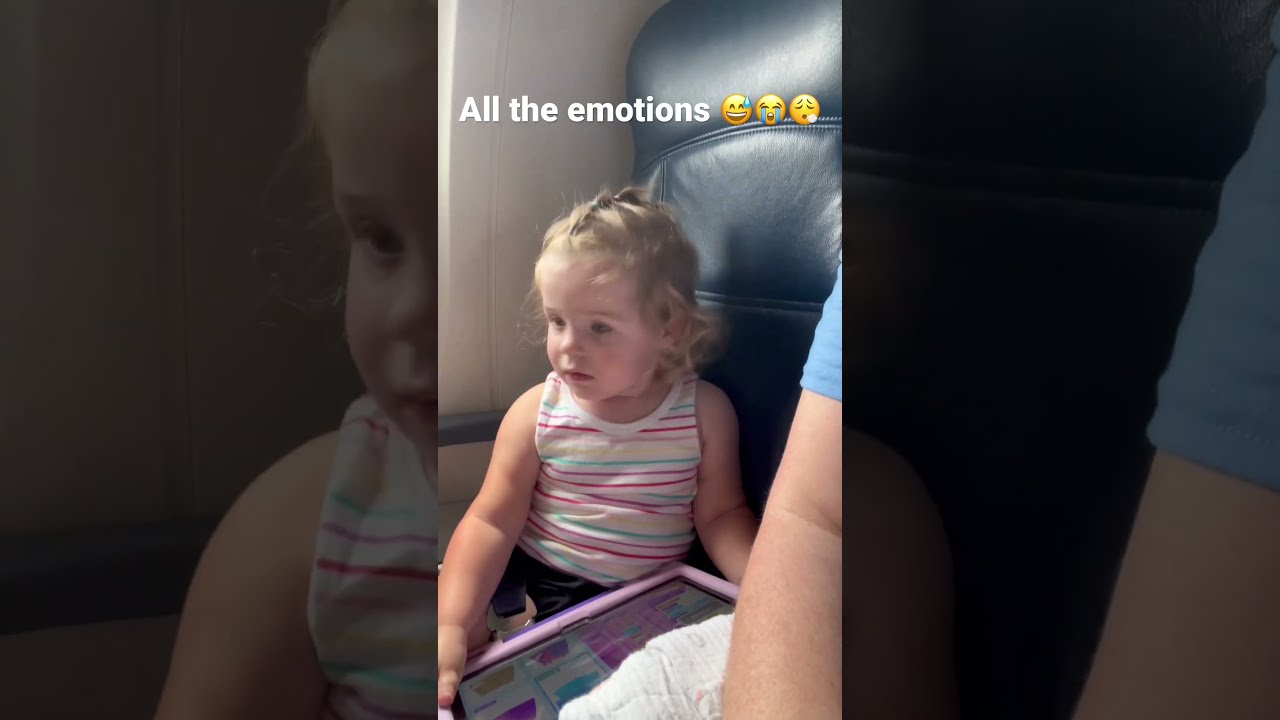 Baby S First Delta Flight Shorts Flying Airplane Emotional