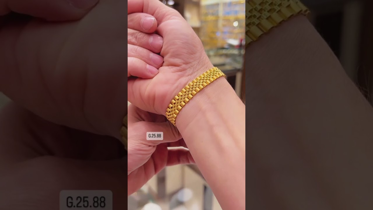 Latest gold bracelet for men 