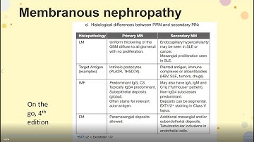 Trình bệnh Bệnh lý cầu thận màng