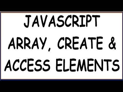 JAVASCRIPT ARRAY