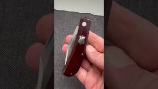 Thys Meades Burgundy Linen Micarta Lanny..4...Coa Boxed.. .Allaboutpocketknivesmp95B20