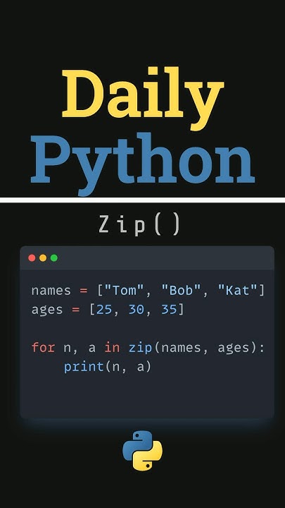 How to iterate over two lists in Python with the Zip function # ...