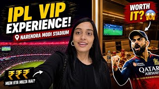 IPL Luxury Experience! GT vs RCB Premium Suite Tour + Narendra Modi Stadium Match Vlog 