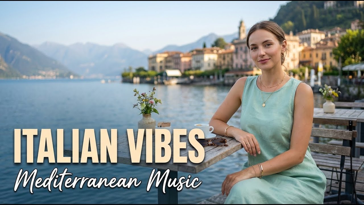 Timeless Mediterranean Italy 🇮🇹 2+ Hours Italian Music | Lake Como & Amalfi Coast 4K