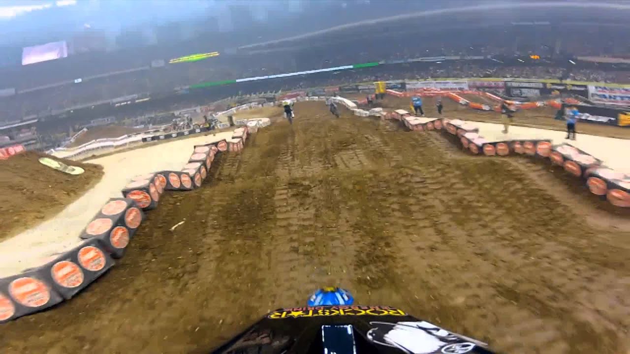 shapes paint GoPro HD: Kyle Peters heat 2012 Monster Energy Supercross New Orleans