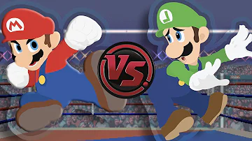 MARIO vs LUIGI! (Super Mario Cartoon Rap Battle) | CARTOON RAP ATTACK