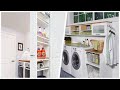 75 Mid-sized Laundry Room With Wood Countertops Design Ideas You'll Love 🔴