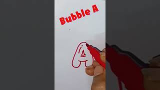 How to make a cute Bubble A#shorts #shortvideo #short #trending #viral #funny handwriting tutorial