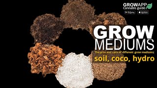 The pros and cons of different grow mediums; soil, coco, hydro