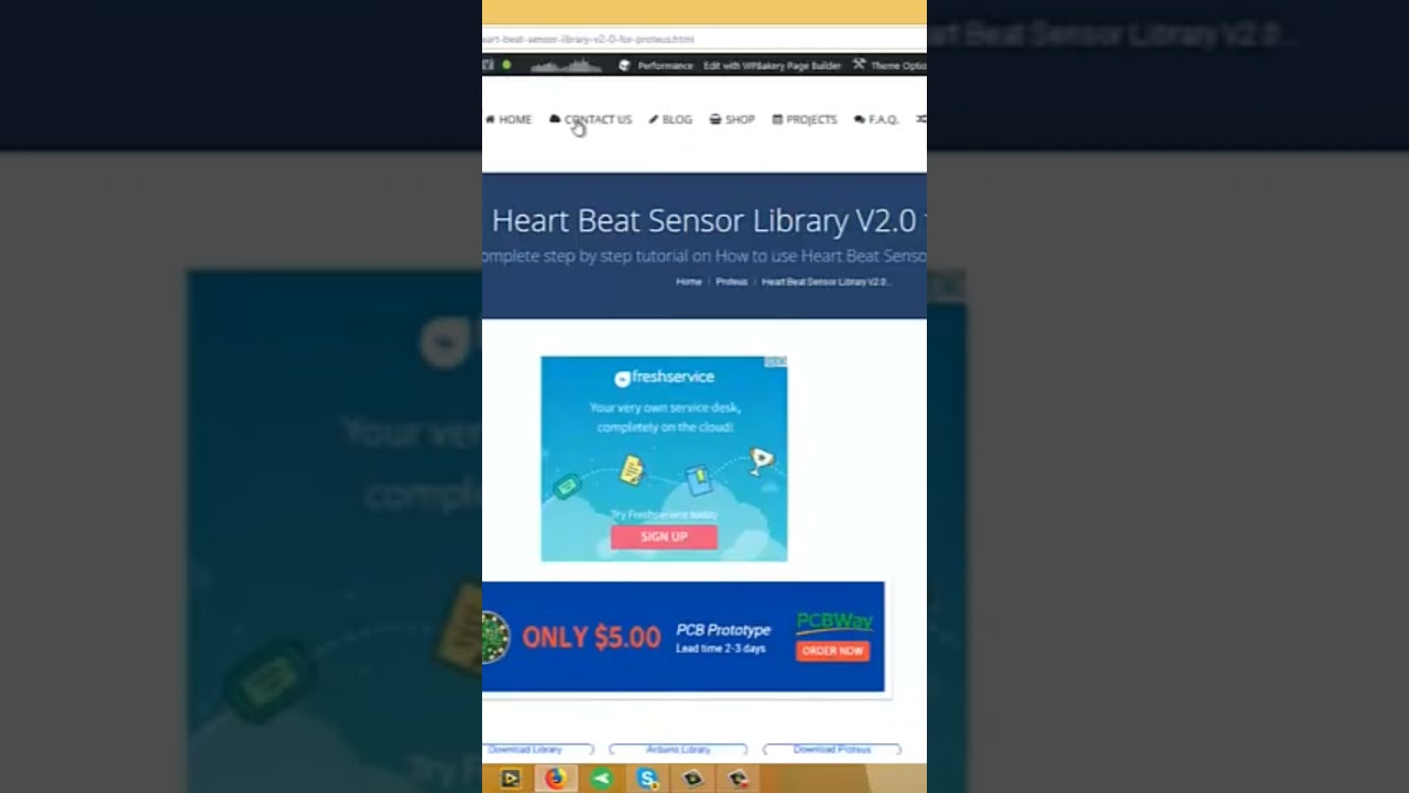 Heart Beat Sensor Library V2.0 for Proteus