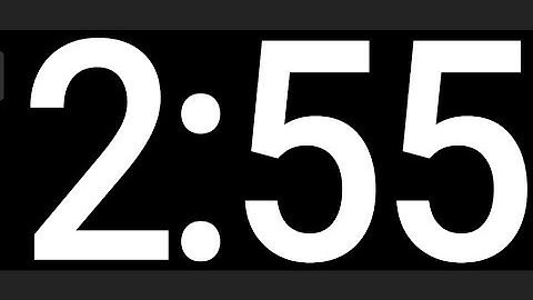 2 Minute 55 second Timer