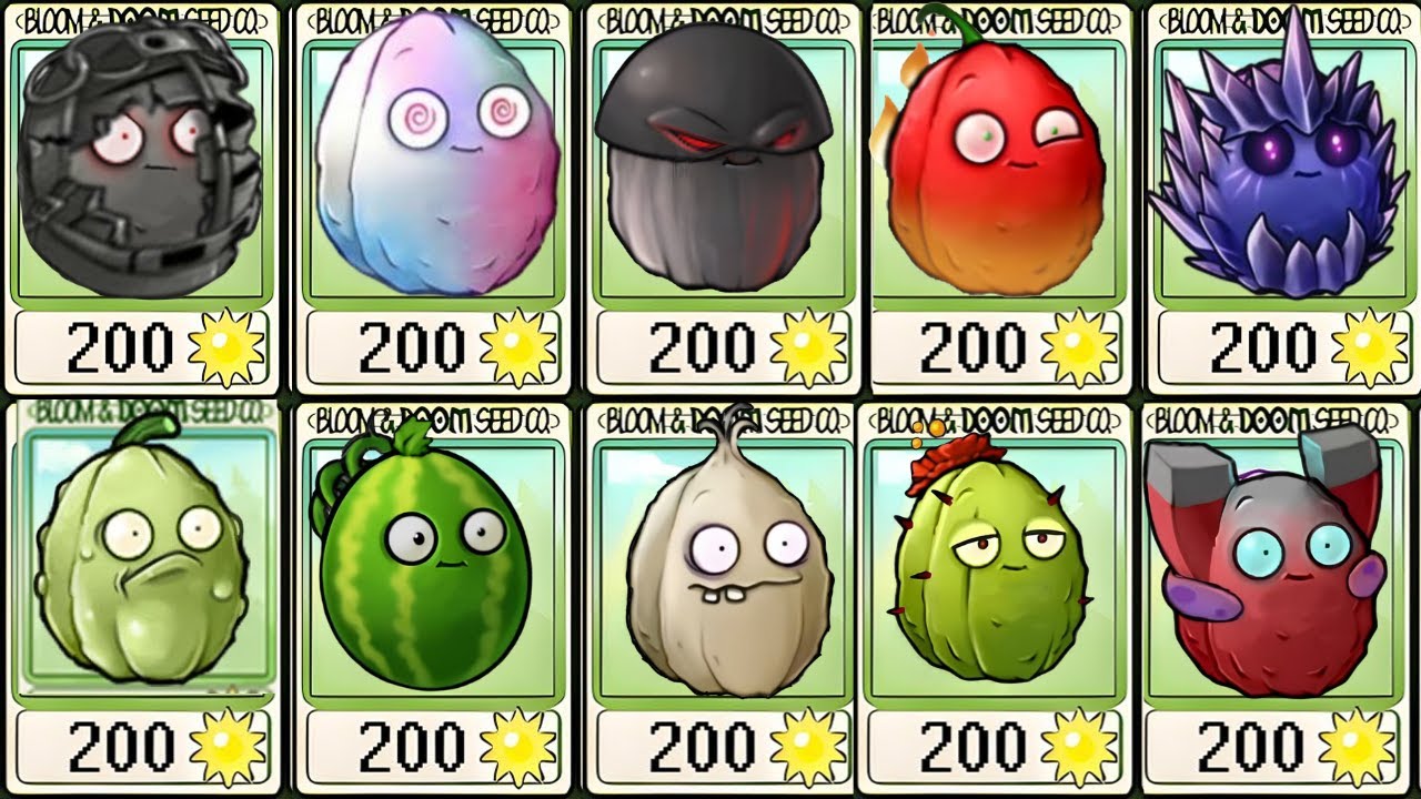 PVZ Fusion 3.0 - All NUT Plants Fusion Vs 99 Zombies
