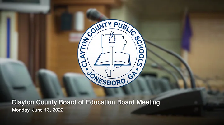Clayton County Board of Education Board Meeting (J...