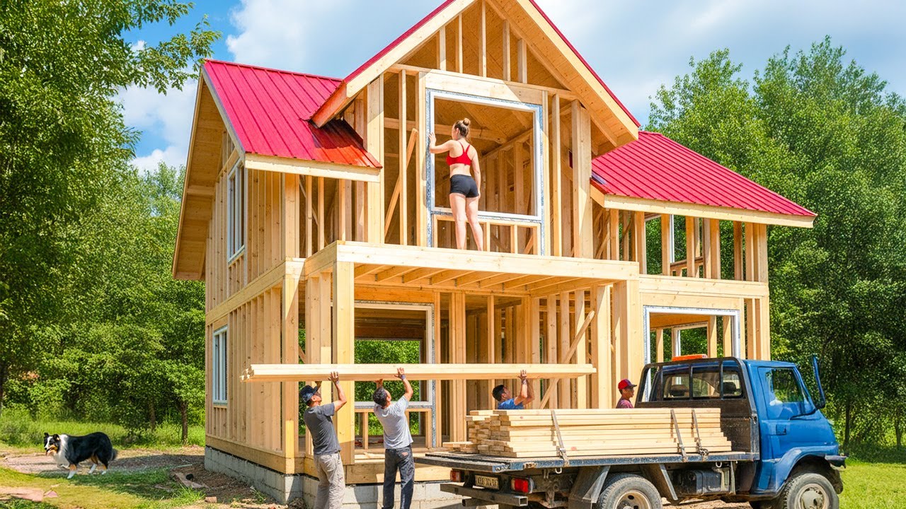 Window Frame Build Out TIMELAPSE - Build a Stunning Wooden Window Frame from Start to Finish ...