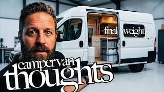 Thoughts on building a Camper Van in Norway | Camper final weight | 5
