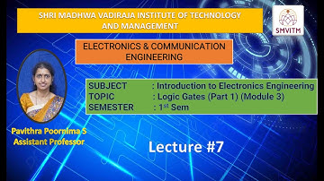 Introduction to Electronics Engineering - Logic Gates (Part 1) (Module 3) #basicelectronics