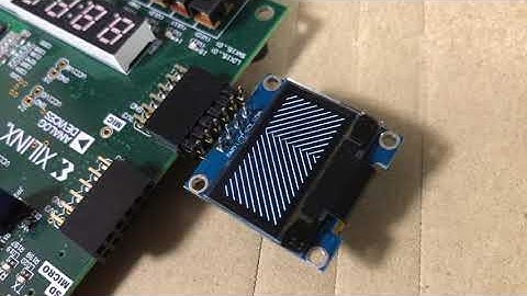 Test module of OLED SSD1306 display on an FPGA （i2c, 5MHz version)