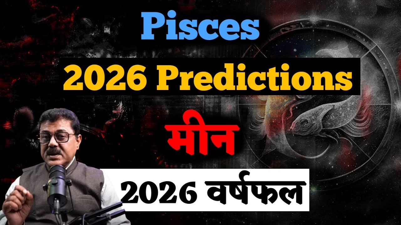 Pisces 2026 : Jupiter In Firefighting Mode,Controlling Both Saturn & Rahu,Sensitive Periods & Remedy
