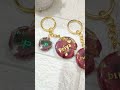 Customised Resin keychains with real rose petals #shorts #short #diy #resin #easyresin #resinart