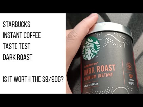 Starbucks Dark Roast Premium Instant Coffee Taste Test Review First Impression