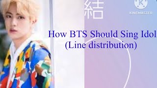 How BTS Should Sing Idol (Line distribution)