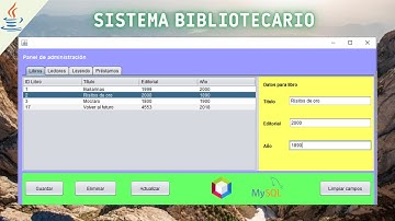 Sistema Bibliotecario - Java ☕ || IDE NetBeans || MySQL - Proyecto Gratis 💎
