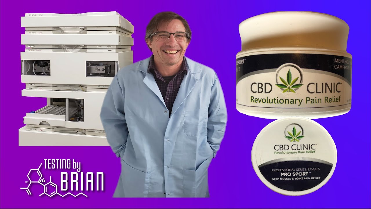 CBD Clinic Revolutionary Pain Relief reviewed by Testing by Brian. No CBD mg claimed what was found?