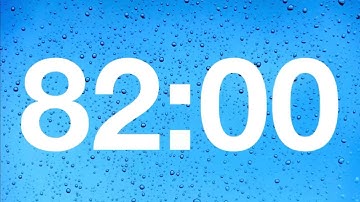 timer - 82 minute countdown with rain sound