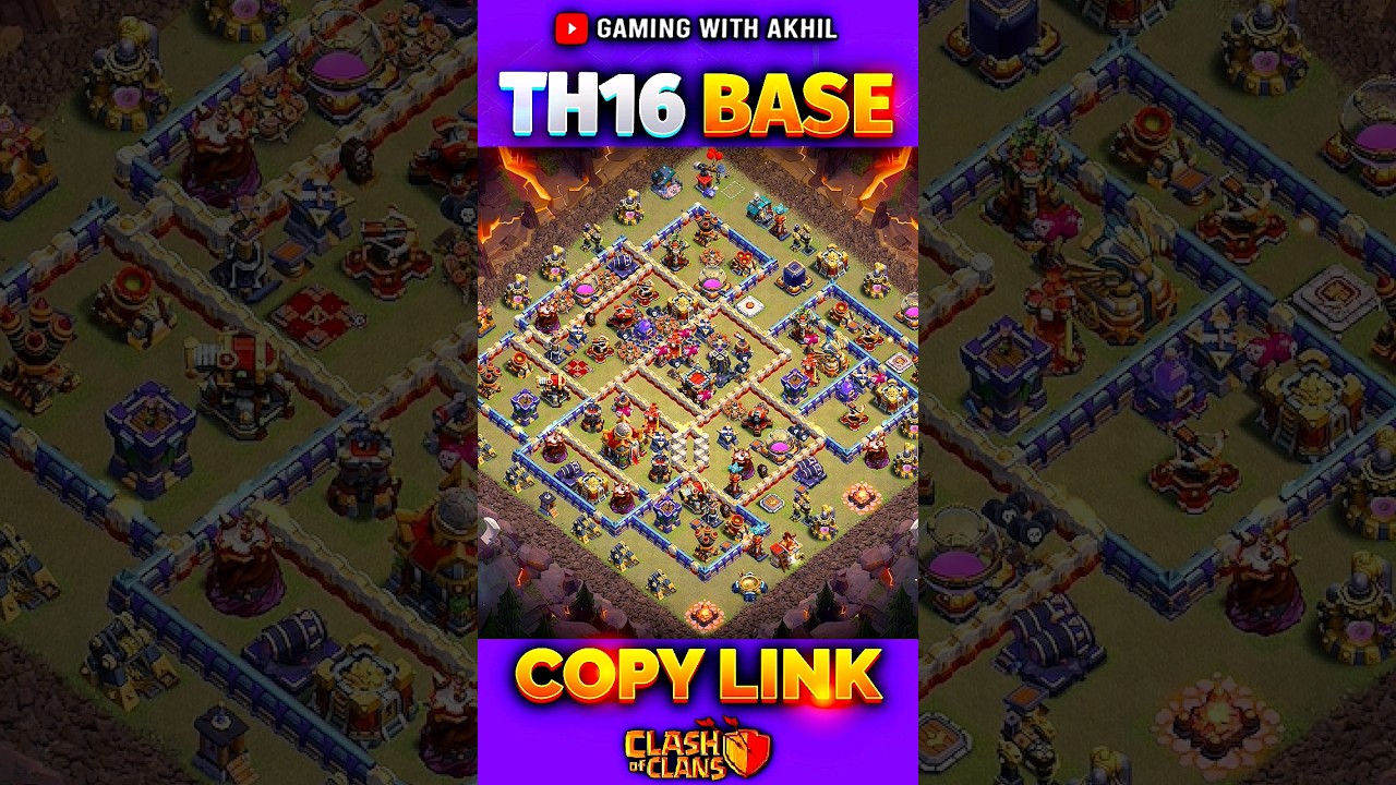 Best TH16 WAR Base Design ✨ Perfect Anti-2 Star Base ⚔️
