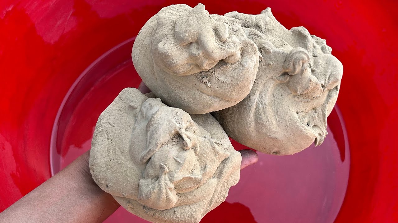 ASMR 🫡New 2 Muds | Golden and Lime Dry And Water crumbling 