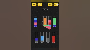 Water Sort puzzle level 11 💦 #shorts #trandinggames #watersortpuzzle