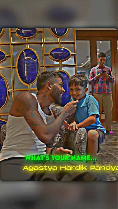 Hardik pandya with Agastya Pandya ♥️