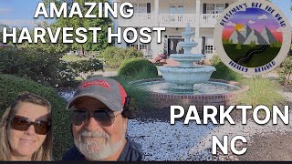 AMAZING HARVEST HOST IN PARKTON NC | CAMPING OUR WAY NORTH FROM SC | FULL TIME RV LIVING