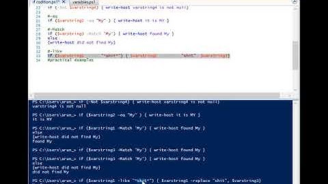 powershell control statement