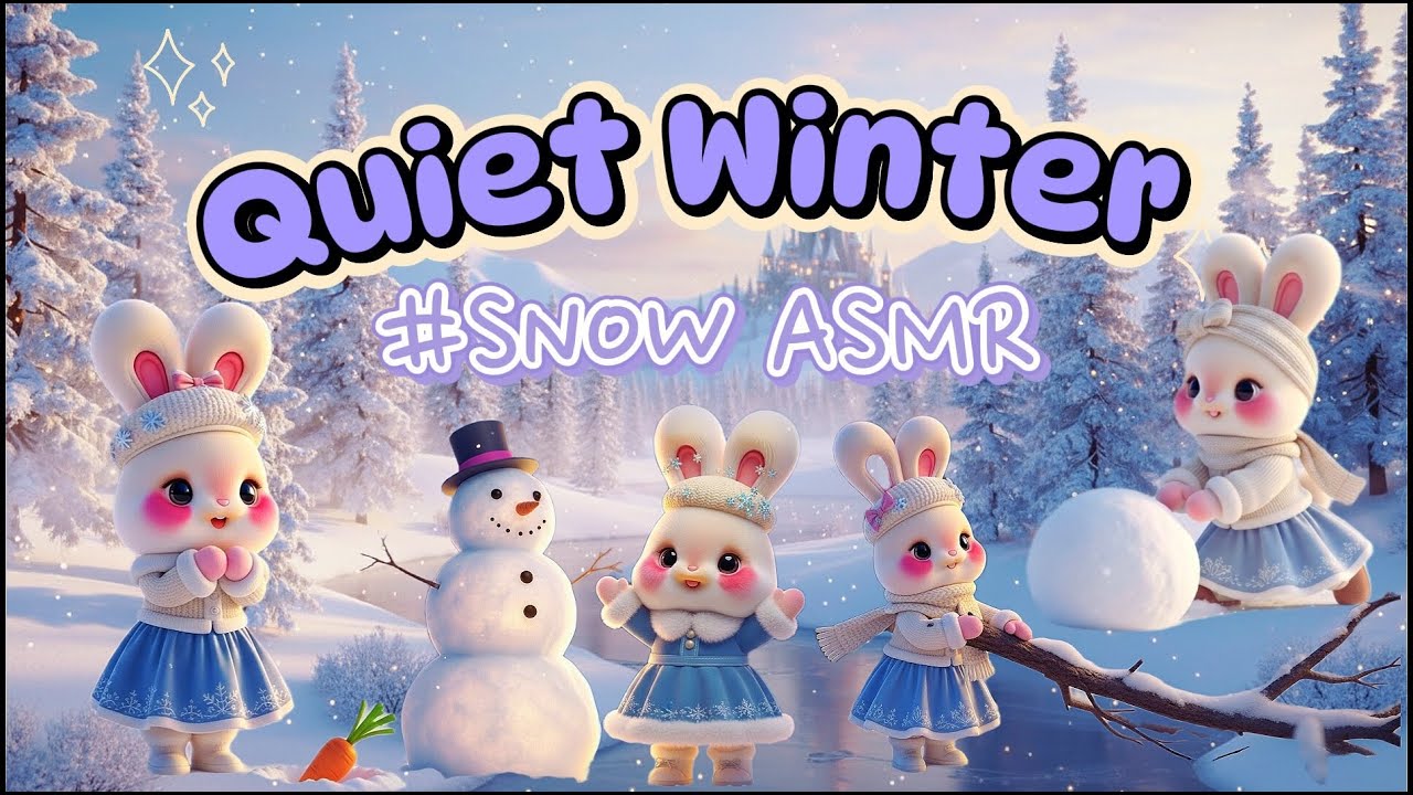 Снег ASMR ❄️ Тихая и Исцеляющая Анимация 4K