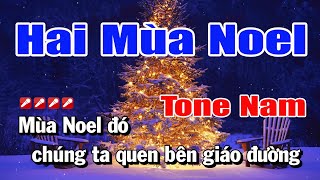 Information Karaoke Hai Mùa Noel Tone Nam Nhạc Sống | Nguyễn Linh Update