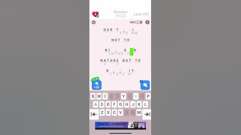 Ultimate cryptogram level 285 guide #cryptogram