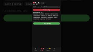 Generate YouTube Tags in Seconds with AI! 🚀 #Shorts #YouTubeTips🌐 Visit us: https://rapidtags.cc
