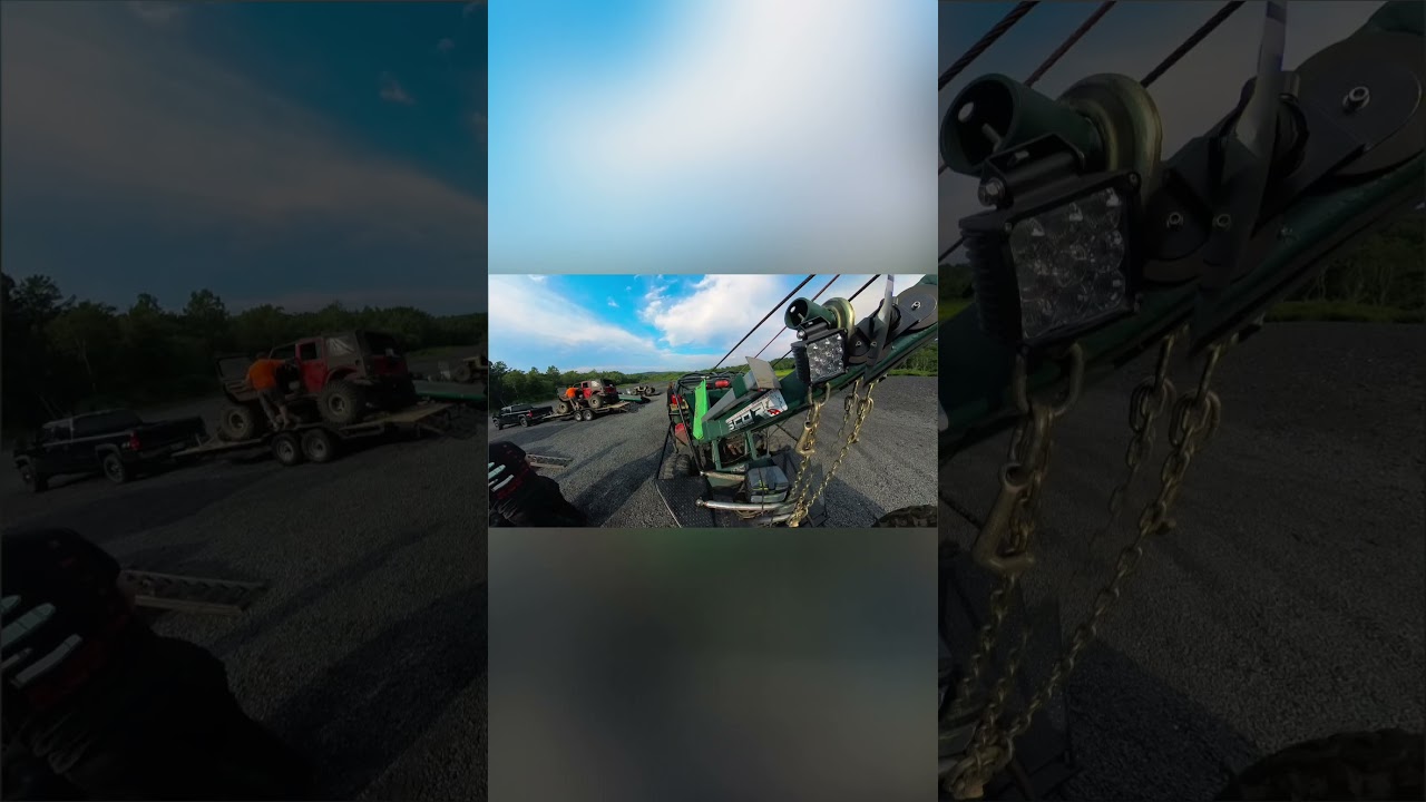 Fully Loaded Box Truck In a Ditch