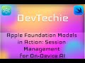Apple Foundation Models in Action : SwiftUI, iOS 26, Covering Advanced Topics by Building Apps