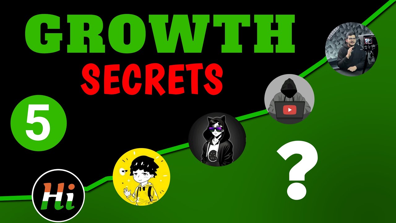 GROWTH SECRETS OF @ALgrow @DecodingYT @Tubesensei @StepGrow @HelperIndia
