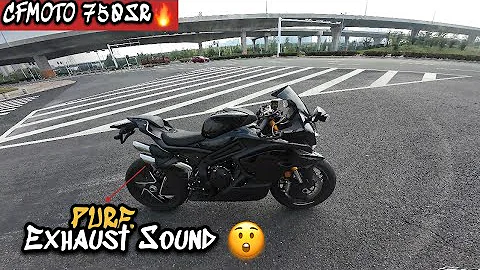 🔥 CFMOTO 750SR | Pure Exhaust Sound Test 🔥 INSANE Inline-4 Noise! 😱