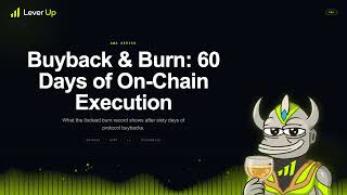 $LV Buyback & Burn: 60 Days of On-Chain Data