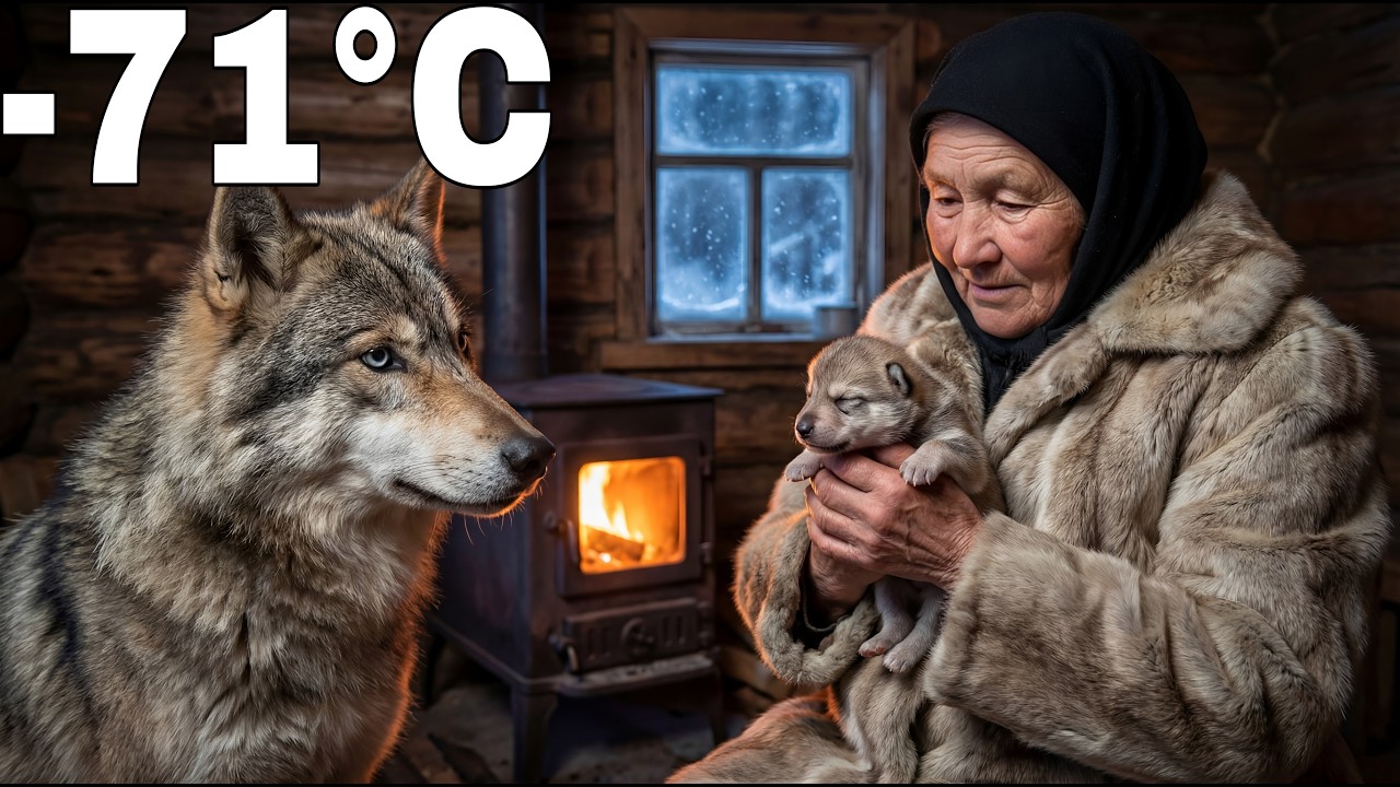A Silent Miracle at -71°C  The Survival Story of a Mother Wolf and Her Cub on the Verge of Freezing