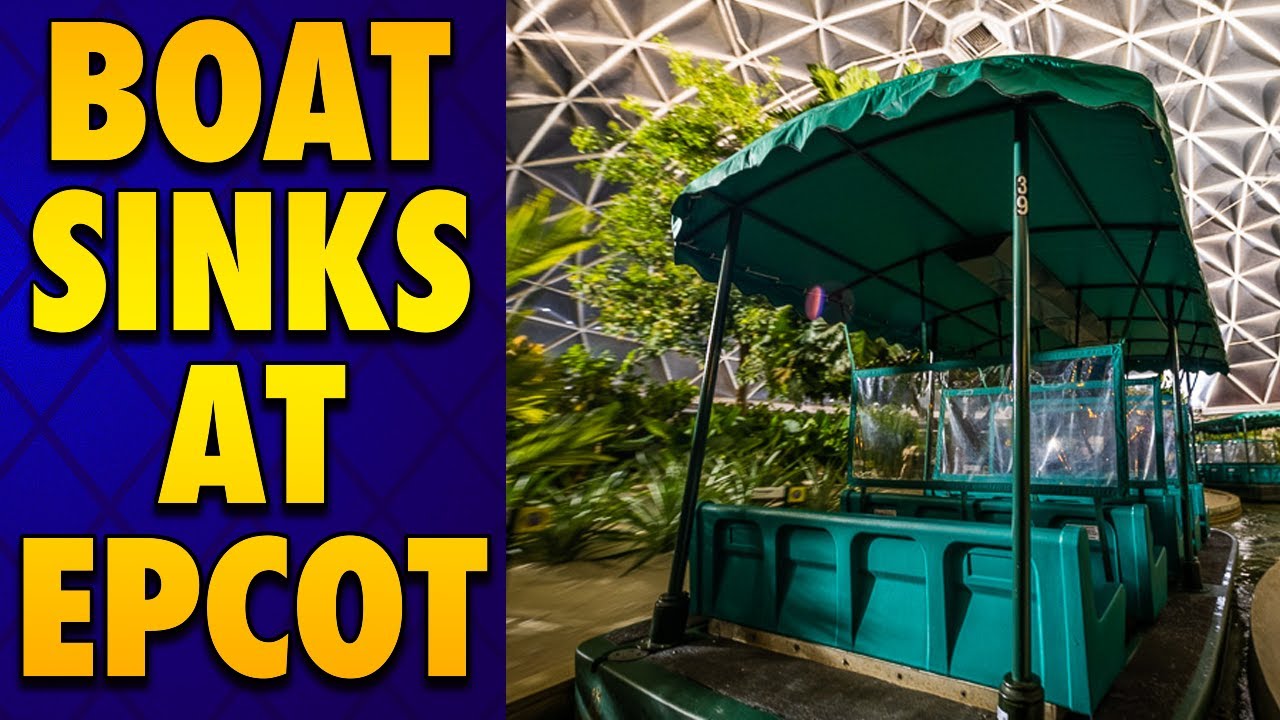 Disney World Boat EVACUATED! Sinks In the Middle of Classic EPCOT Attraction