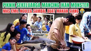 PIKNIK KELUARGA MANCING IKAN MONSTER, QEINAN PALING HEBOH! | Arumi Bachsin