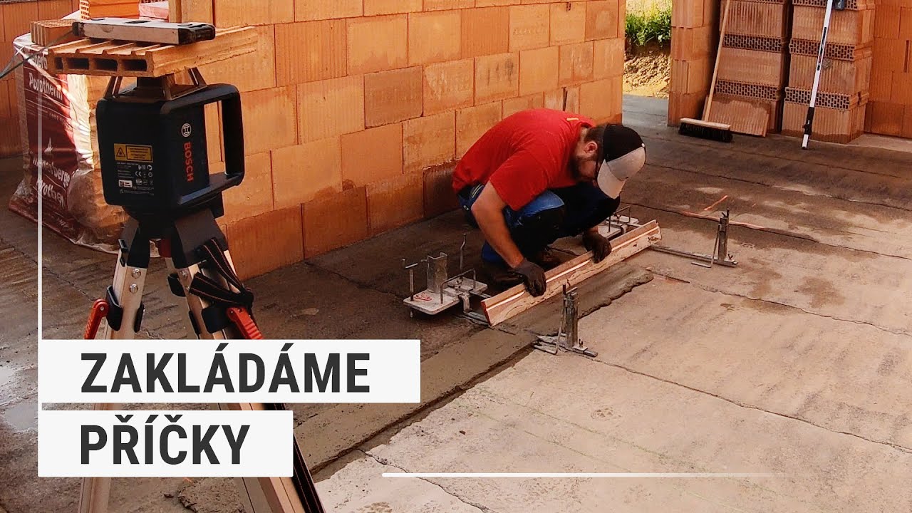 Založení příček | #28 Stavba domu svépomocí
