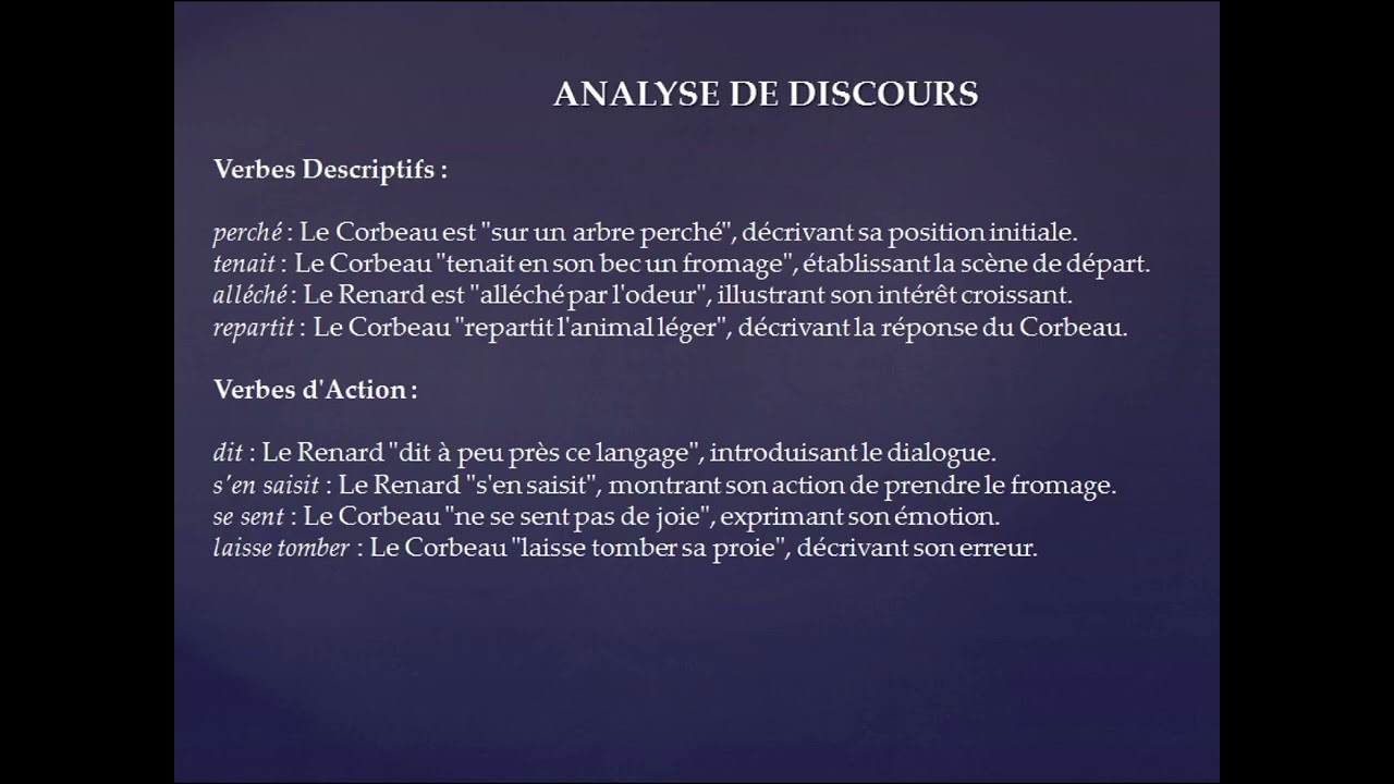 "ZIADI Saïd Rouayd " Analyse de la fable Le Corbeau et le Renard Master 1 linguistique Dr.BAGHLI