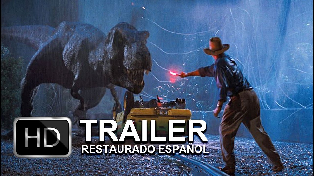 Jurassic Park (1993)  Trailer restaurado en español 