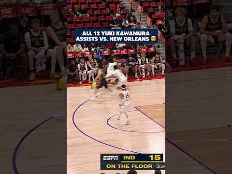 Dimes on dimes from Yuki Kawamura vs. the Pelicans 🪙 #nba #pacers #yukikawamura #japan